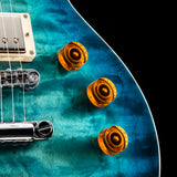 ESP USA Eclipse Quilted Maple Aqua Marine Sunburst