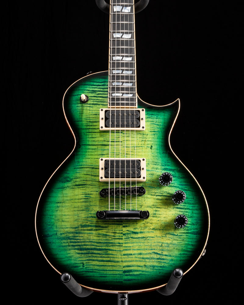 ESP USA Eclipse Flame Maple Dark Lime Sunburst