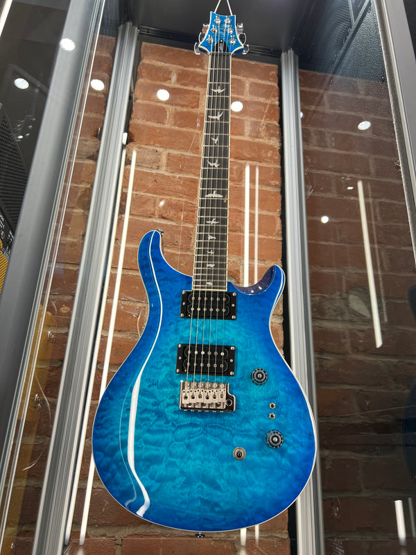 Paul Reed Smith SE Custom 24-08 Quilt Top Lake Blue