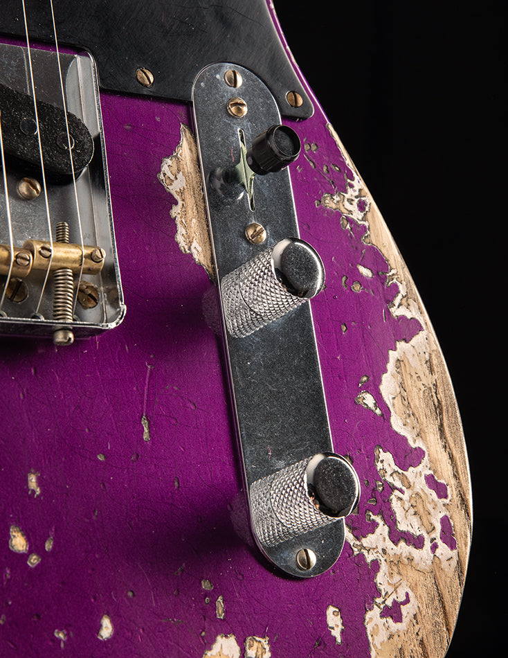 Used Fender Custom Shop Limited Edition 1951 HS Telecaster Super Heavy Relic Purple Metallic