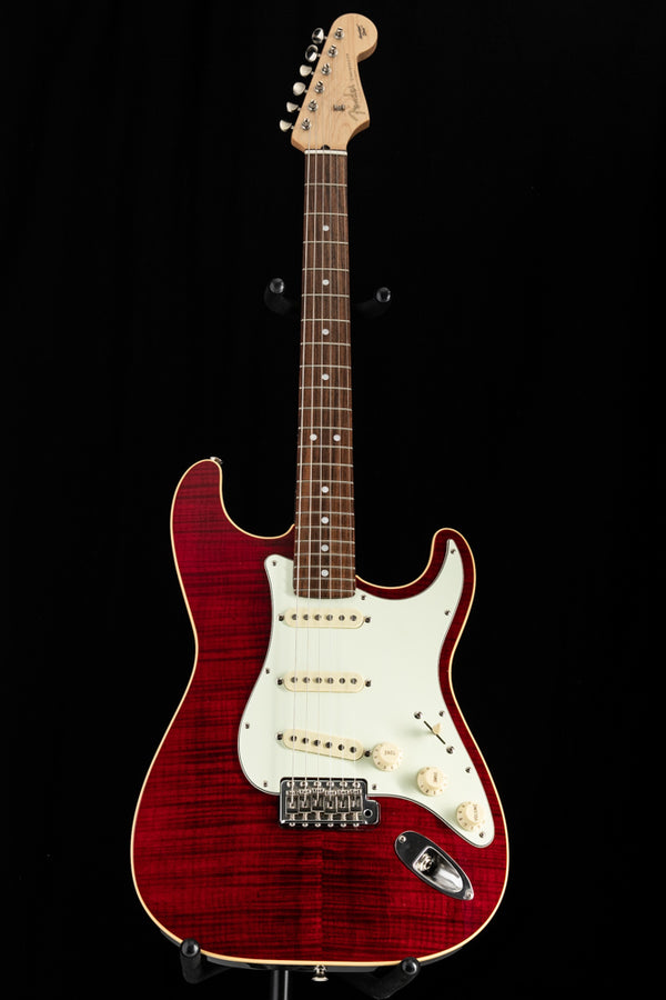 Used Fender Aerodyne Classic Strat Crimson Red Transparent