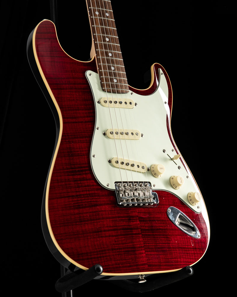 Used Fender Aerodyne Classic Strat Crimson Red Transparent