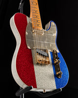 Fender Buck Owens Telecaster Limited Edition Red Silver And Blue Sparkle