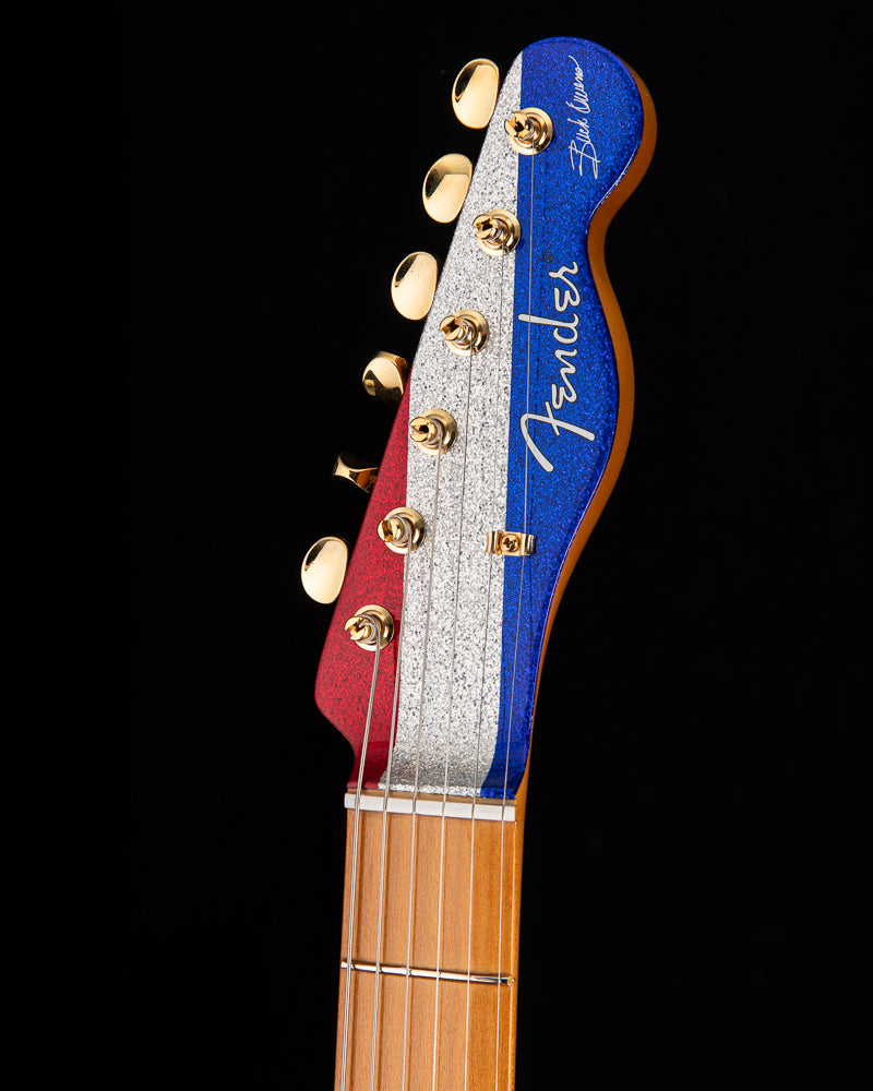 Fender Buck Owens Telecaster Limited Edition Red Silver And Blue Sparkle