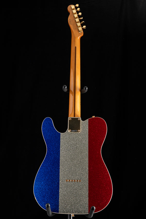 Fender Buck Owens Telecaster Limited Edition Red Silver And Blue Spark