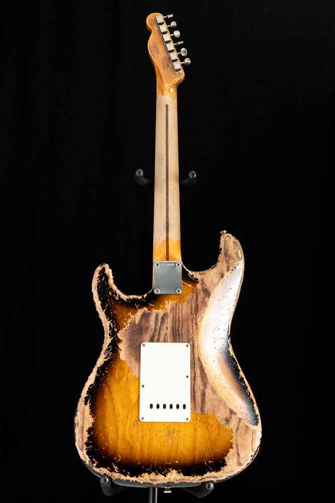 Used Fender Custom Shop 1957 Stratocaster Super Heavy Relic 2 Color Sunburst