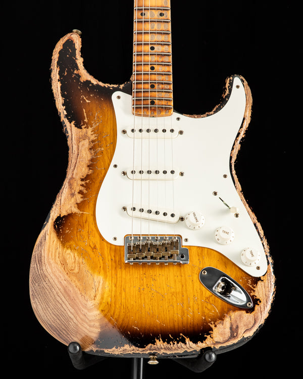 Used Fender Custom Shop 1957 Stratocaster Super Heavy Relic 2 Color Sunburst