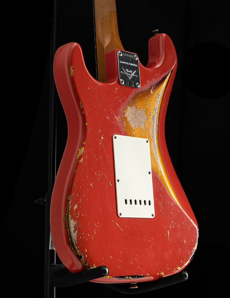 Fender Custom Shop LTD 1961 Heavy Relic Stratocaster Fiesta Red Over 3 Tone Sunburst
