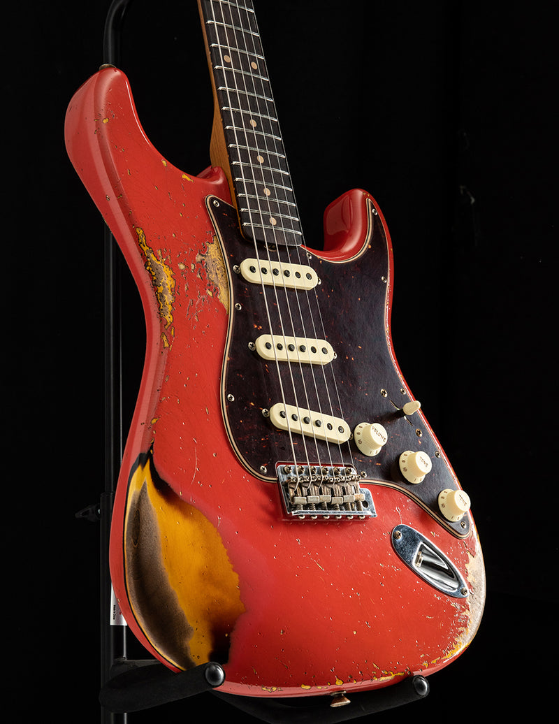 Fender Custom Shop LTD 1961 Heavy Relic Stratocaster Fiesta Red Over 3 Tone Sunburst