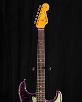 Fender Custom Shop '61 Strat Super Heavy Relic Aged Magenta Sparkle over 3-Color Sunburst