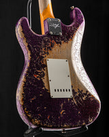 Fender Custom Shop '61 Strat Super Heavy Relic Aged Magenta Sparkle over 3-Color Sunburst