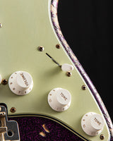 Fender Custom Shop '61 Strat Super Heavy Relic Aged Magenta Sparkle over 3-Color Sunburst
