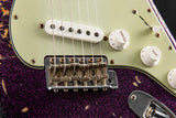 Fender Custom Shop '61 Strat Super Heavy Relic Aged Magenta Sparkle over 3-Color Sunburst