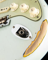 Used Fender Custom Shop 1961 Heavy Relic Stratocaster Super Faded Aged Sonic Blue/3 Color Sunburst