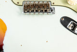 Used Fender Custom Shop 1961 Heavy Relic Stratocaster Super Faded Aged Sonic Blue/3 Color Sunburst