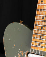 Fender Custom Shop Roasted Pine Double Esquire Super Heavy Relic Olive Green