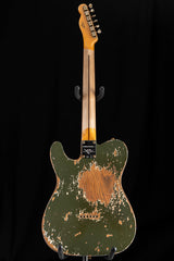 Fender Custom Shop Roasted Pine Double Esquire Super Heavy Relic Olive Green