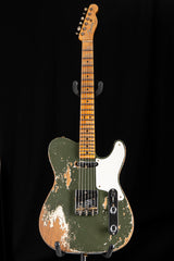 Fender Custom Shop Roasted Pine Double Esquire Super Heavy Relic Olive Green