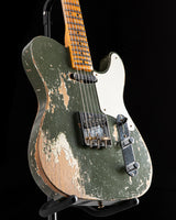 Fender Custom Shop Roasted Pine Double Esquire Super Heavy Relic Olive Green