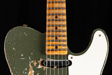 Fender Custom Shop Roasted Pine Double Esquire Super Heavy Relic Olive Green