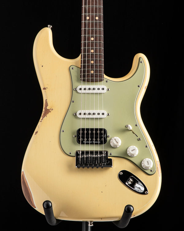 Fender Custom Shop Custom Deluxe Relic HB S-1 Strat Aged Vintage White