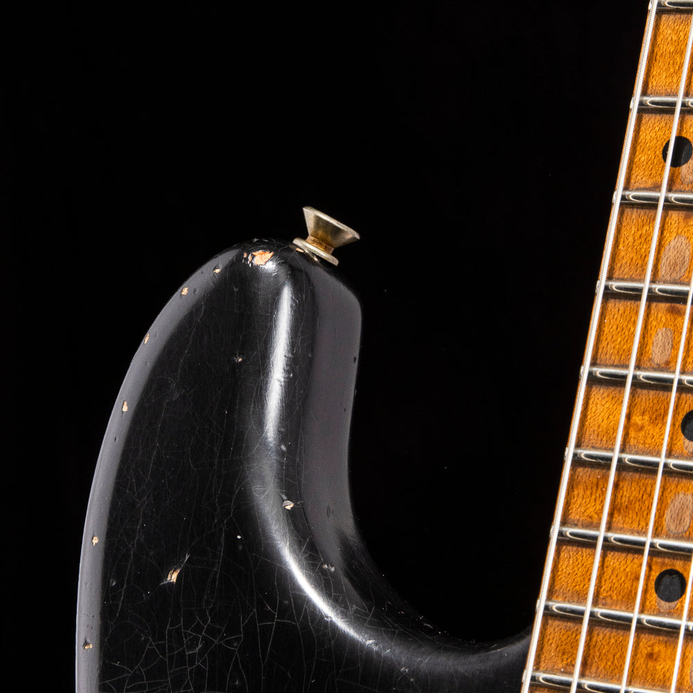 Fender Custom Shop 50's Strat Heavy Relic Black over Violin Burst Mast