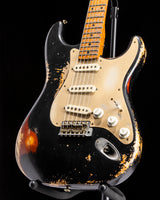 Fender Custom Shop 50’s Strat Heavy Relic Black over Violin Burst Masterbuilt Kyle McMillin