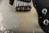 Fender Custom Shop Tele Custom Super Heavy Aged Firemist Silver with Aged Candy Tangerine Burst