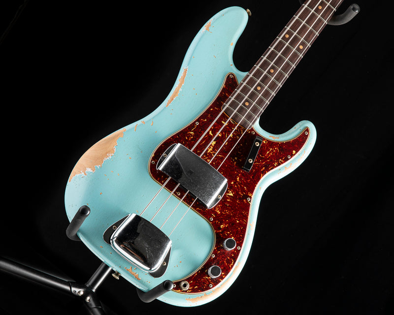 Fender Custom Shop '63 Precision Bass Relic Aged Daphne Blue