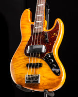 Fender Custom Shop Artisan Maple Burl Jazz Bass Relic Honey Burst