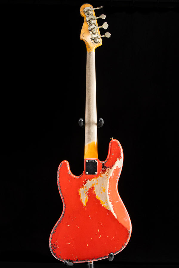 Fender Custom Shop '61 Jazz Bass Aged Fiesta Red over 3-Tone Sunburst