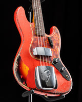 Fender Custom Shop ‘61 Jazz Bass Aged Fiesta Red over 3-Tone Sunburst Masterbuilt Austin Macnutt