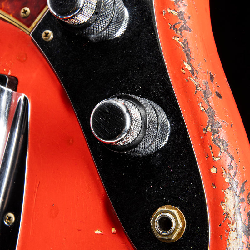 Fender Custom Shop '61 Jazz Bass Aged Fiesta Red over 3-Tone Sunburst