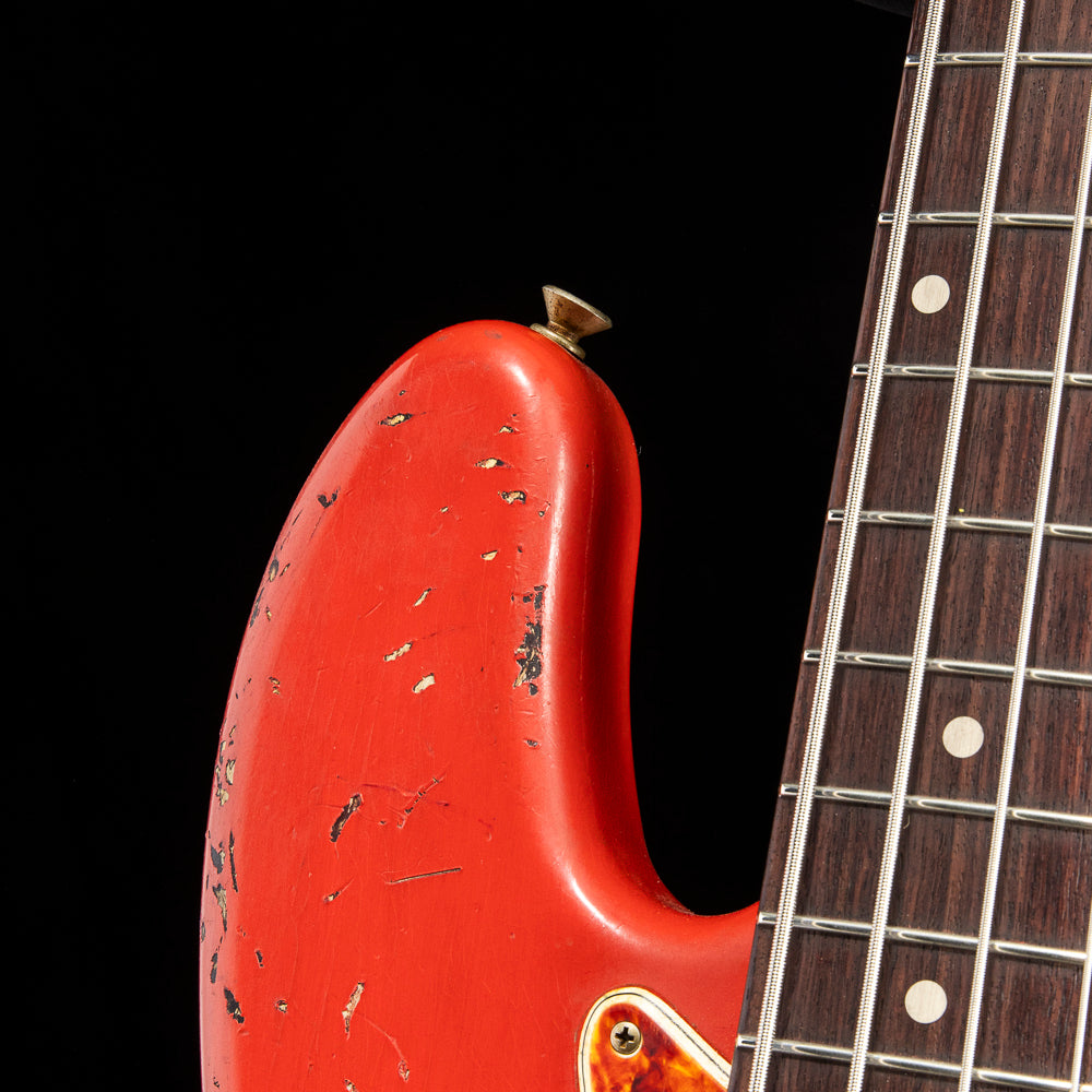 Fender Custom Shop '61 Jazz Bass Aged Fiesta Red over 3-Tone Sunburst