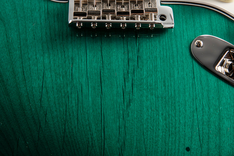 Fender Custom Shop '65 Stratocaster Maple NOS Aged Teal Green Transparent