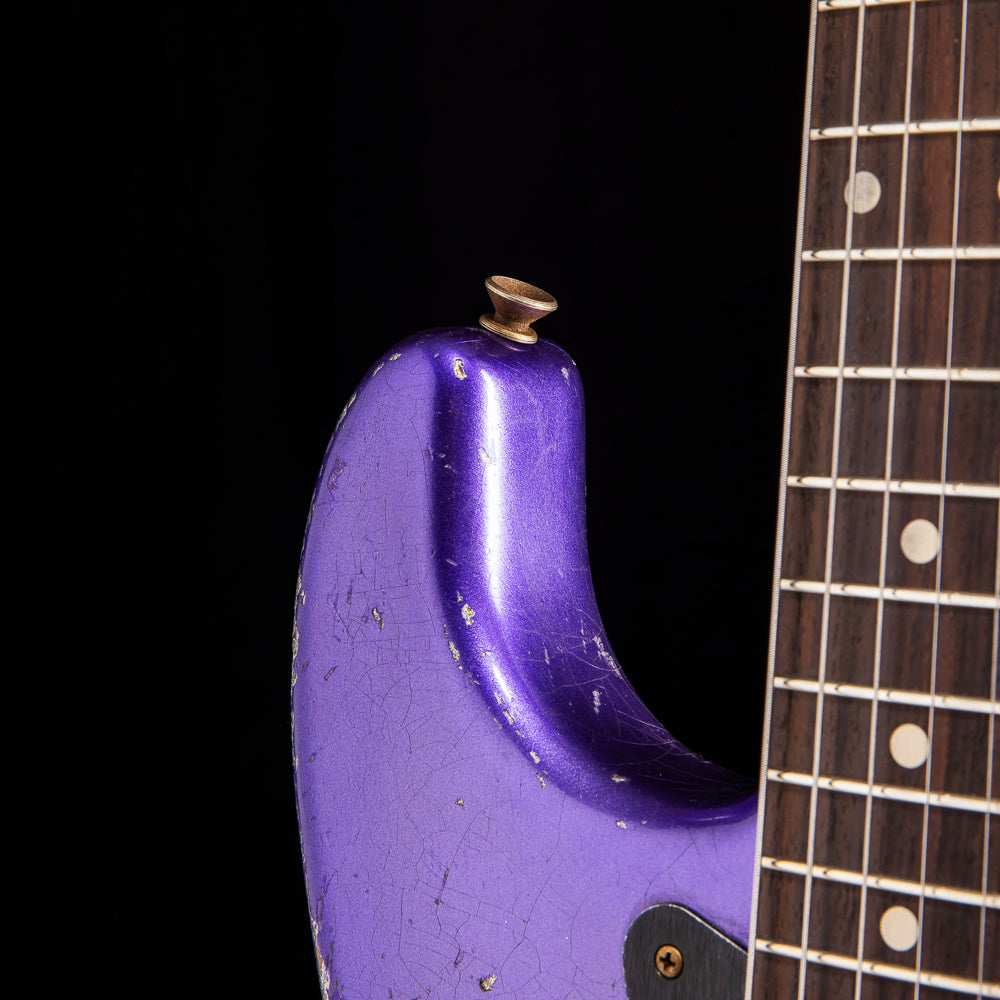 Fender Custom Shop 60's Strat Ultimate Relic Purple Metallic over Silv