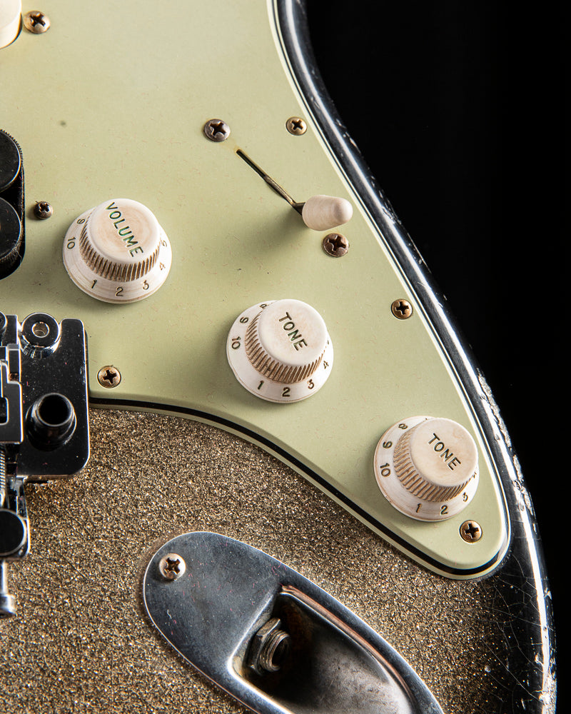Fender Custom Shop '60 Stratocaster Heavy Relic Silver Sparkle Burst Masterbuilt Andy Hicks