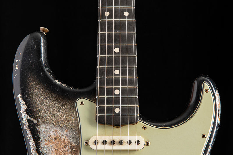Fender Custom Shop '60 Stratocaster Heavy Relic Silver Sparkle Burst Masterbuilt Andy Hicks