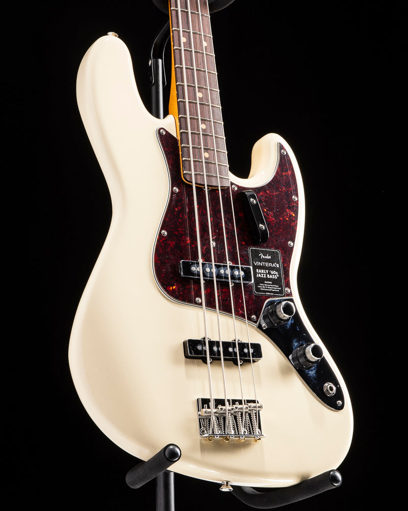Fender Jazz Bass ホワイト ローステッド加工　ギグバッグ付 Fender Vintera III Early 60's Jazz Bass Olympic White