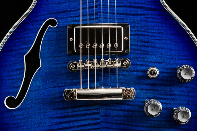 Gibson Custom Les Paul Special DC Chambered Dragon Fly Trans Blue Burs