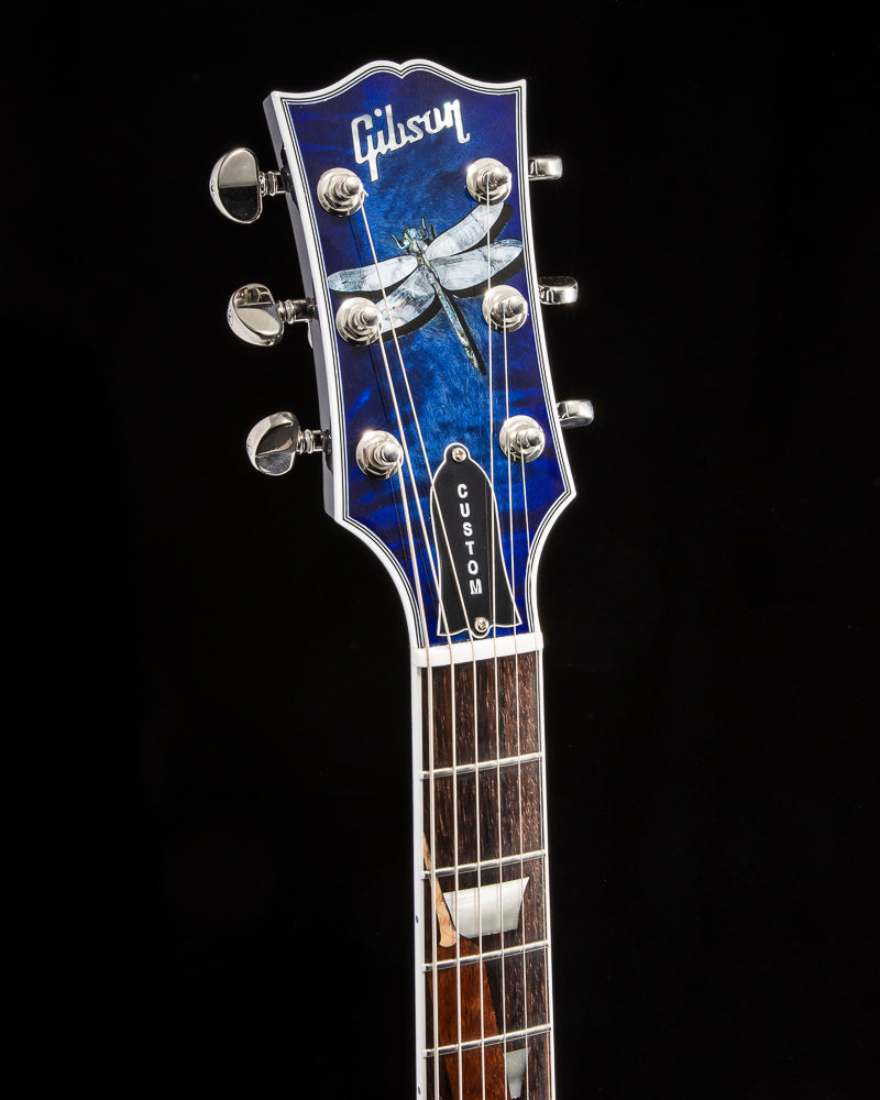 Gibson Custom Les Paul Special DC Chambered Dragon Fly Trans Blue Burs