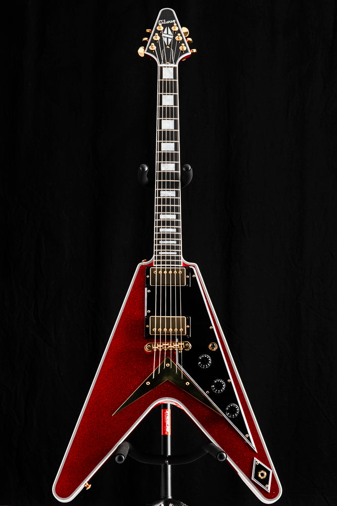 Gibson Custom M2M Flying V Custom Red Sparkle VOS