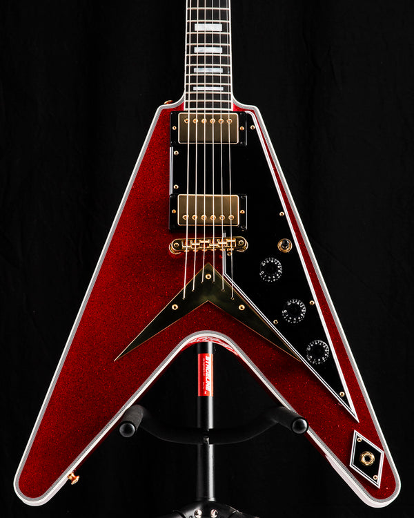 Gibson Custom M2M Flying V Custom Red Sparkle VOS