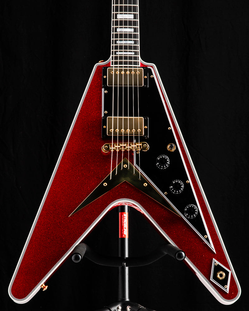 Gibson Custom M2M Flying V Custom Red Sparkle VOS