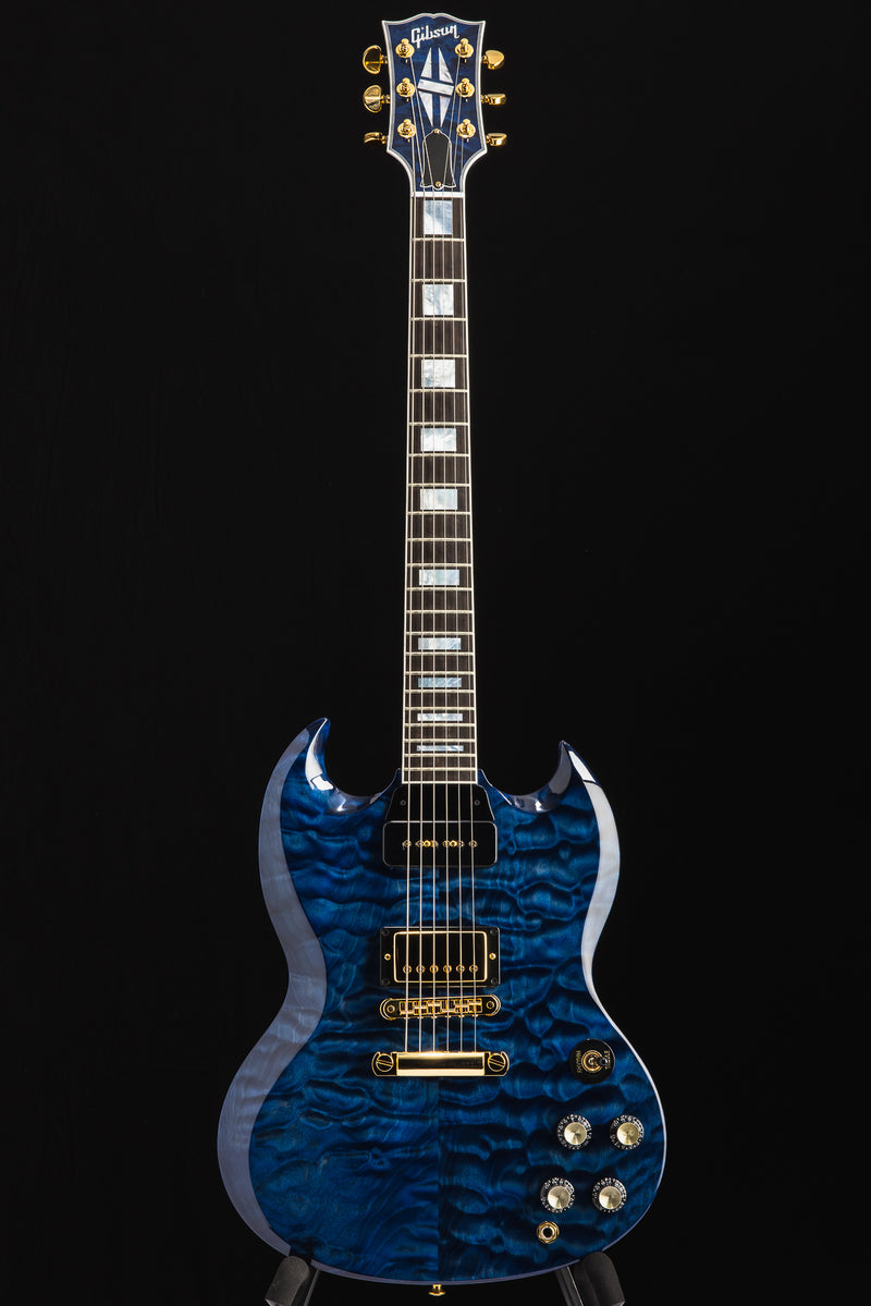 Gibson Custom SG Custom Quilt Blue Abyss - Brian’s Guitars