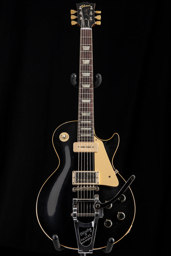 ギター Gibson CS Murphy Lab R7 Les Paul Bigsby Gibson Custom Murphy Lab 1956 Les Paul Standard Bigsby Ebony