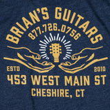 Brian's Guitars "Psychic" Heather Midnight Navy T-Shirt