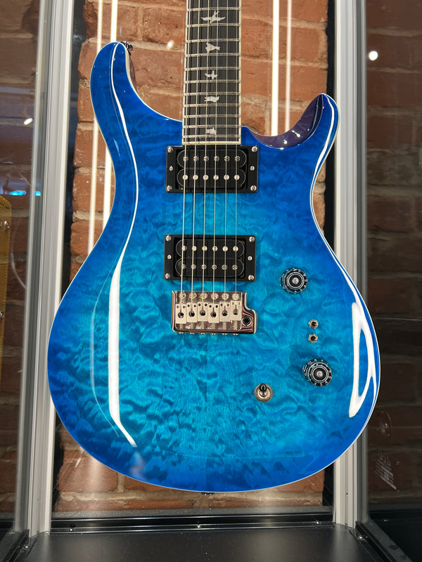 Paul Reed Smith SE Custom 24-08 Quilt Top Lake Blue