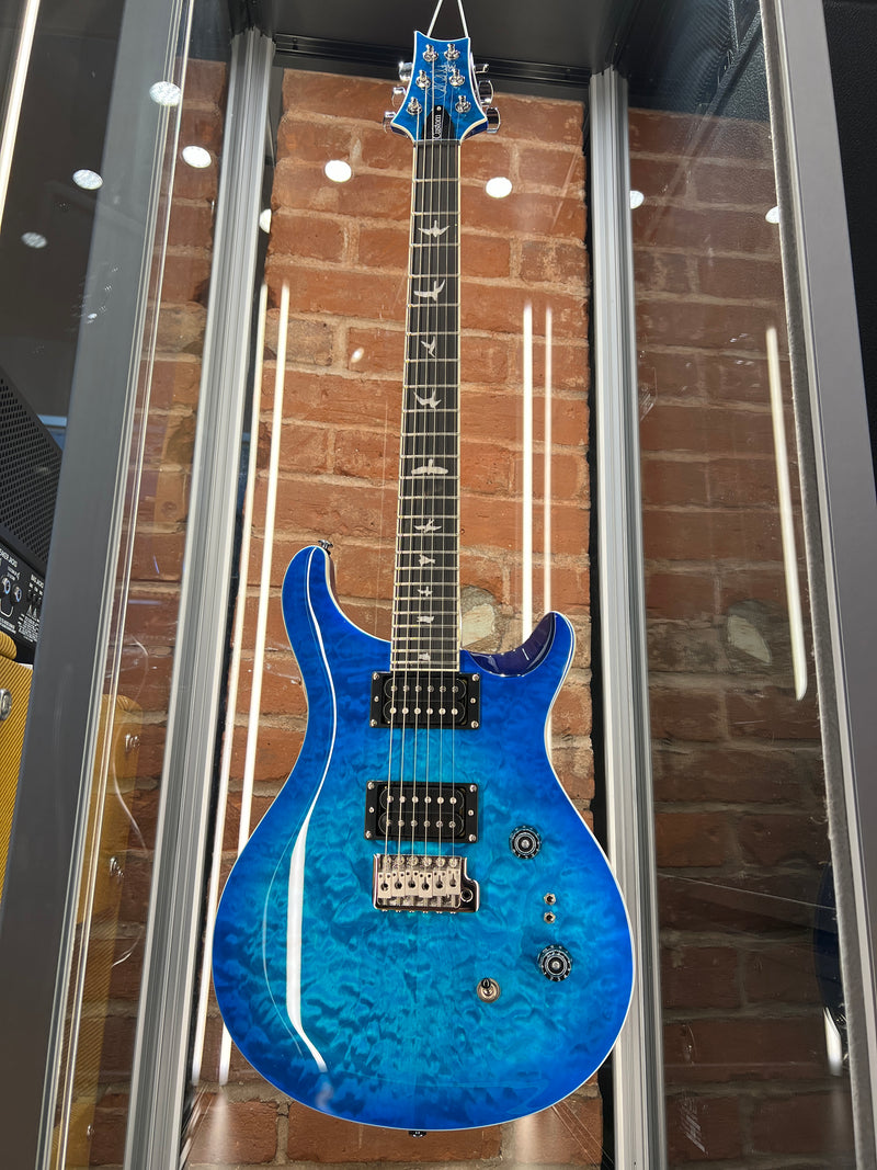 Paul Reed Smith SE Custom 24-08 Quilt Top Lake Blue