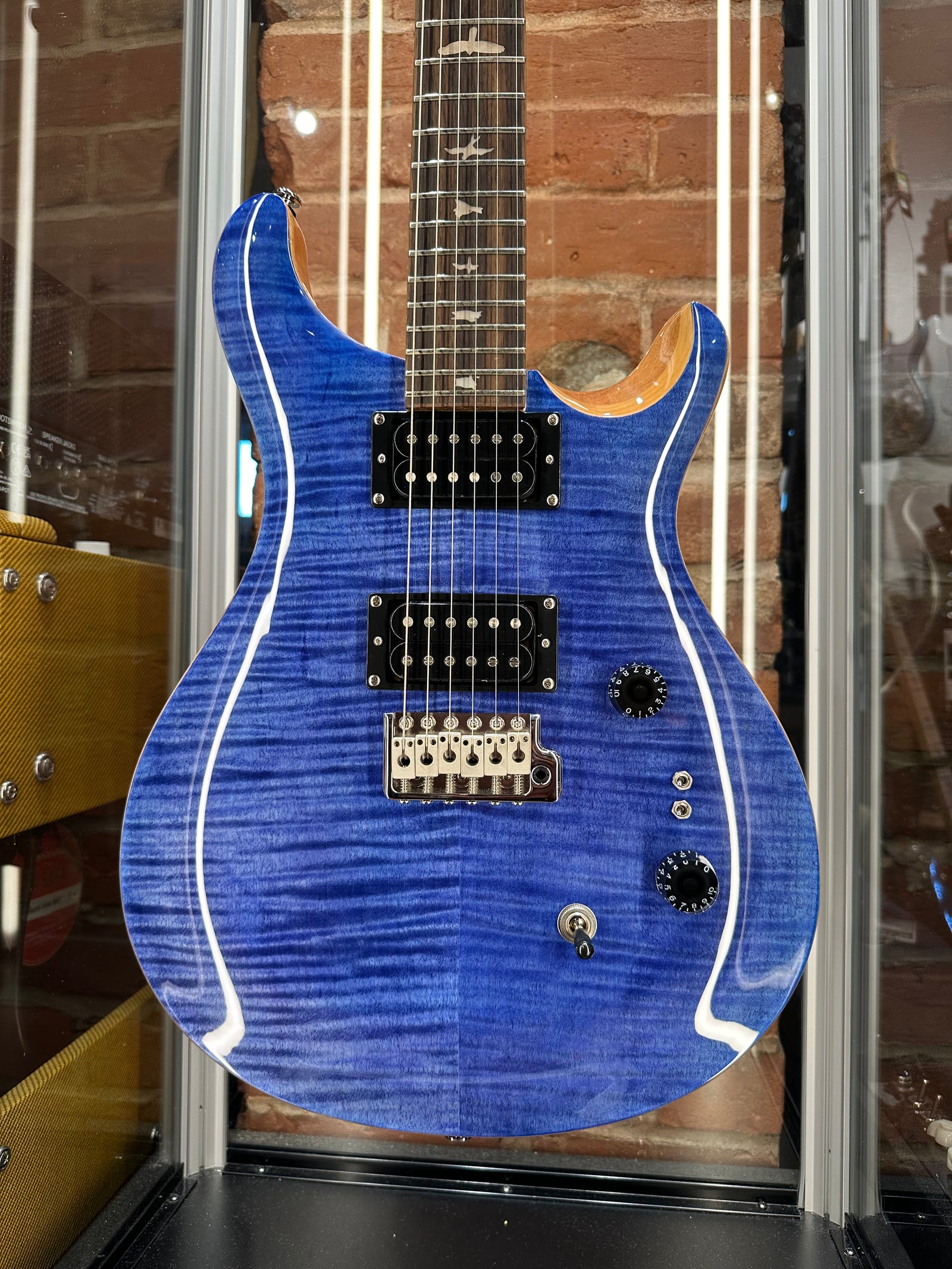 ギター Paul Reed Smith SE custom24 Faded Blue PRS SE Custom 24 Limited-Edition Electric Guitar Blue Fade